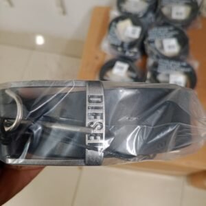 Premium Black Genuine Leather Casual Belt – Matte Silver Buckle